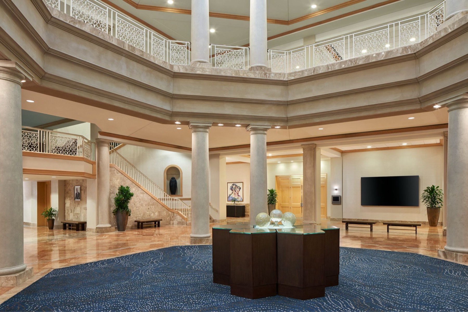 The rotunda at Westfields Marriott Washington Dulles